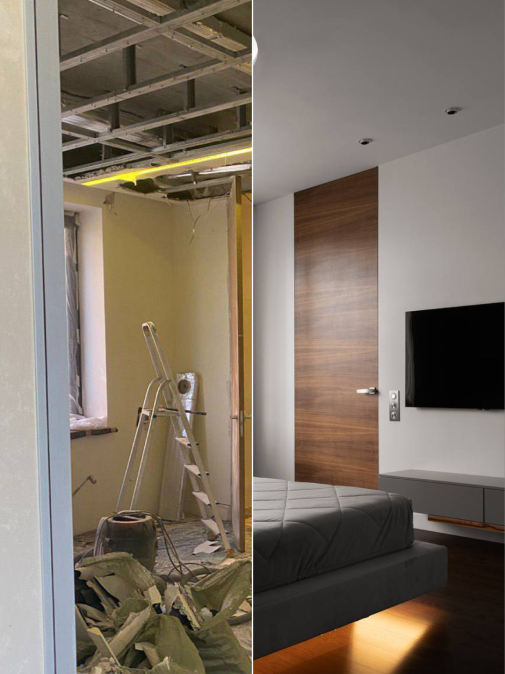 Before-after renovation